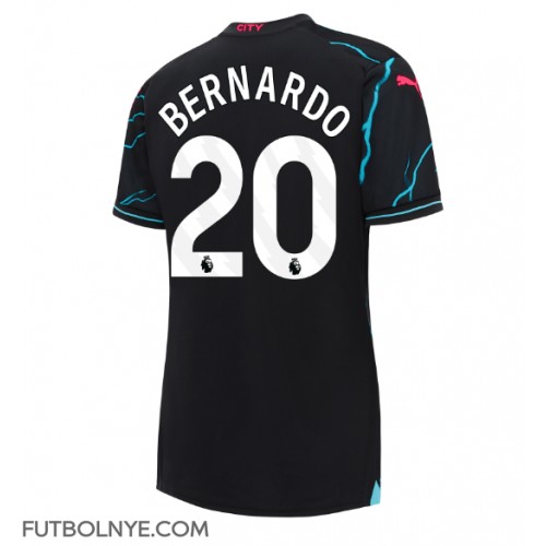 Camiseta Manchester City Bernardo Silva #20 Tercera Equipación para mujer 2023-24 manga corta